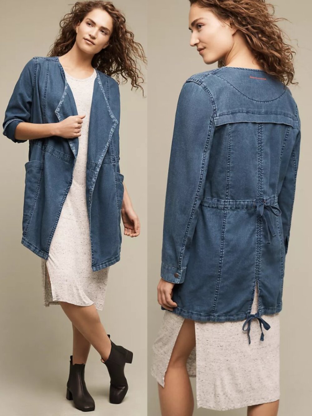 Hei Hei Linen Cotton High Plains Chambray Anorak